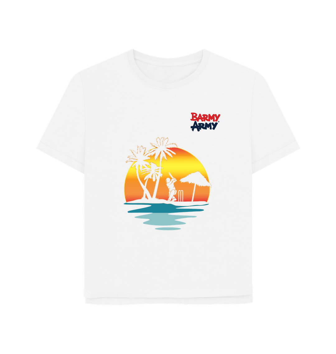 White Barmy Army WI Graphic Tee - Ladies