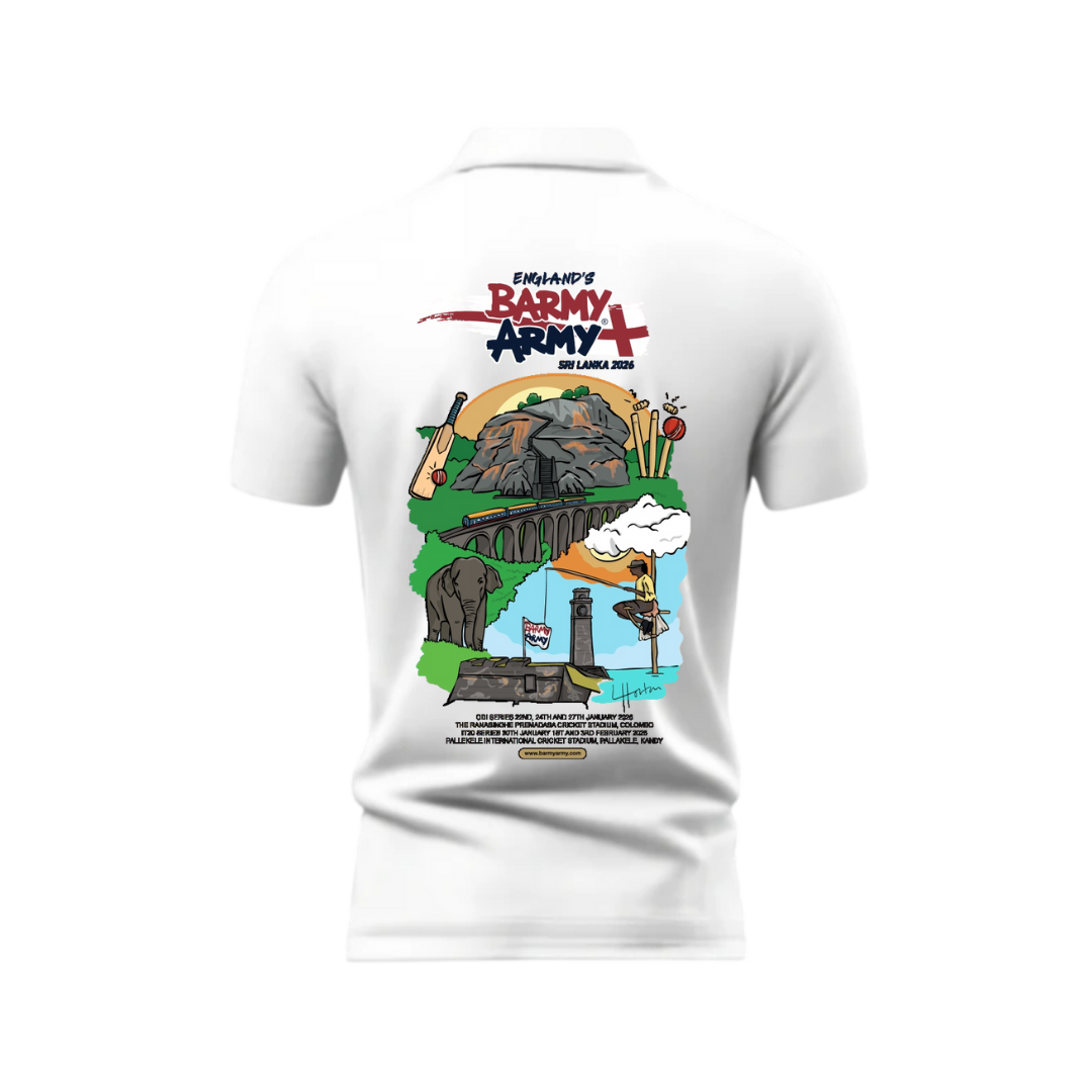 Made to Order: Barmy Army Sri Lanka 2026 Tour Polo