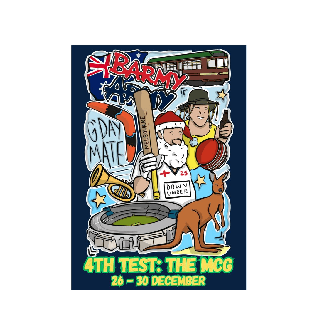 Barmy Army x Luke Horton Melbourne Postcard