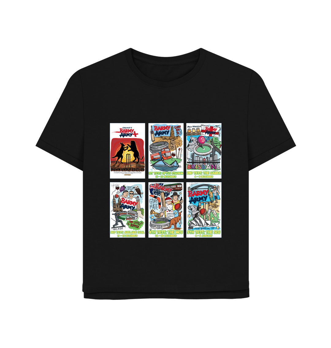 Barmy Army Tour Poster Tee - Ladies