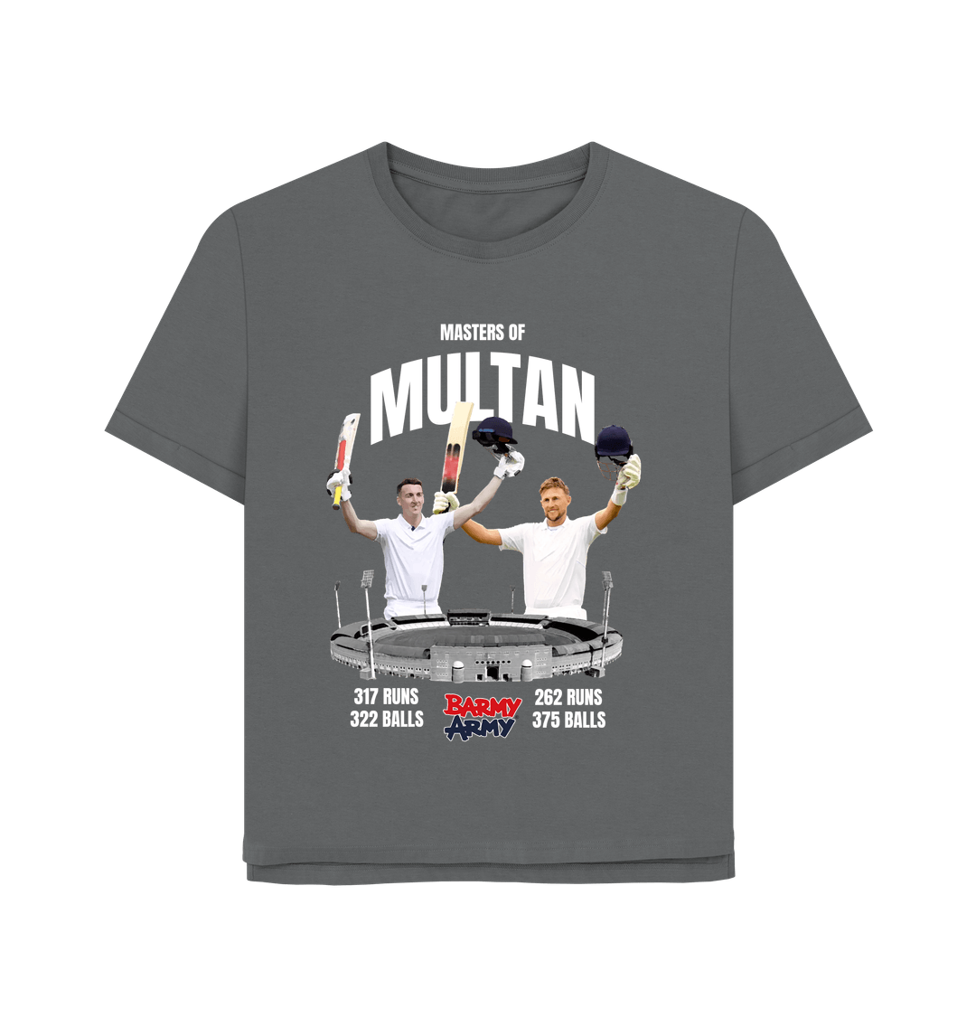Slate Grey Barmy Army Masters Of Multan Tee - Ladies
