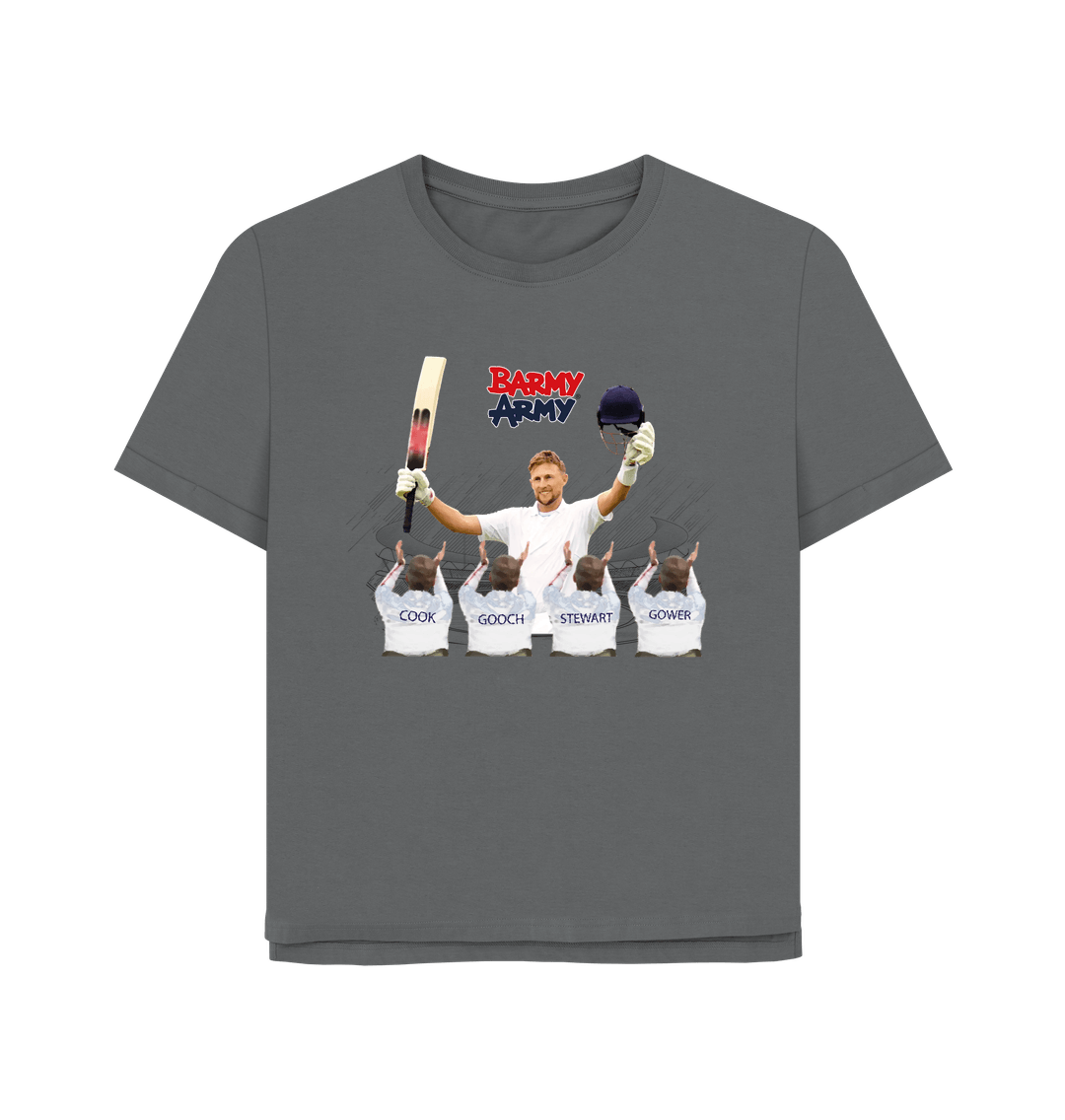 Slate Grey Barmy Army Root Ovation Tee - Ladies