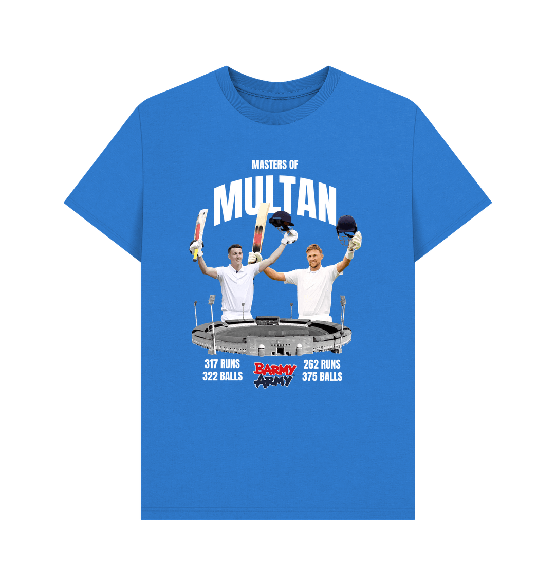 Bright Blue Barmy Army Masters Of Multan Tee - Men's