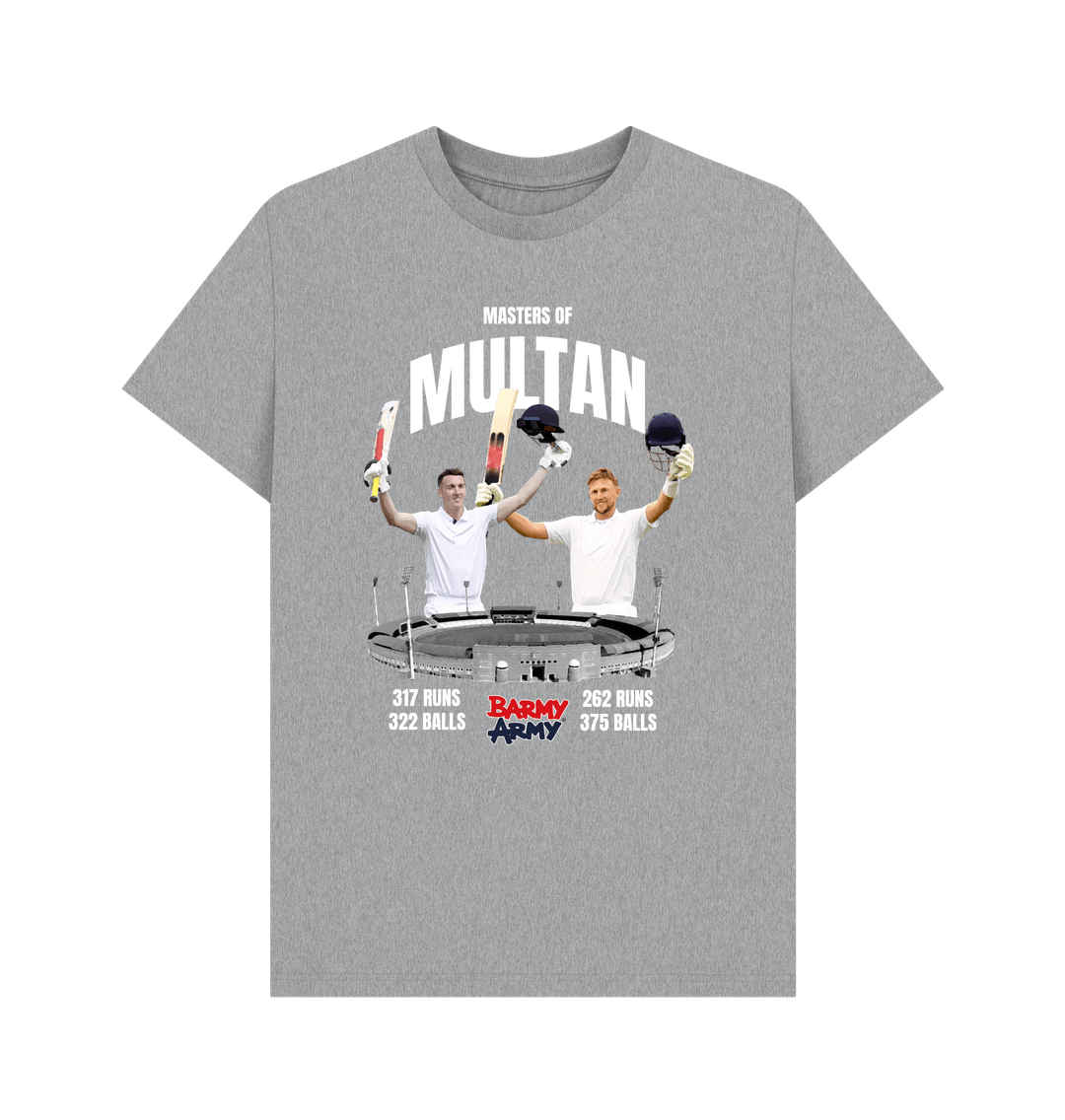 Athletic Grey Barmy Army Masters Of Multan Tee - Men's