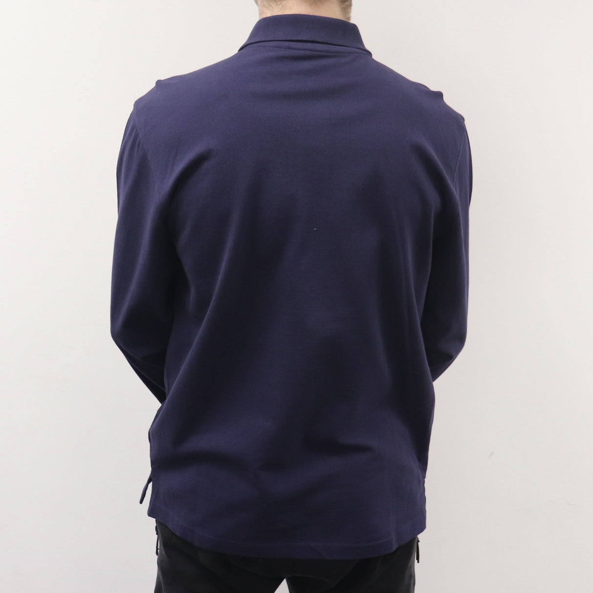 Barmy Army Long Sleeve Navy Polo