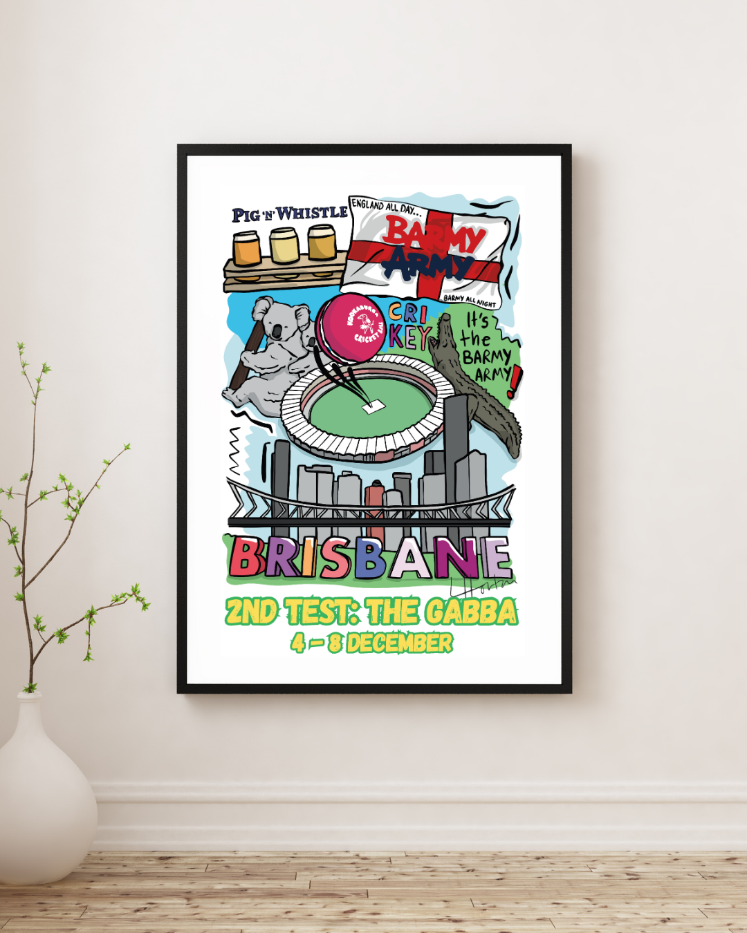 Barmy Army x Luke Horton Brisbane Print