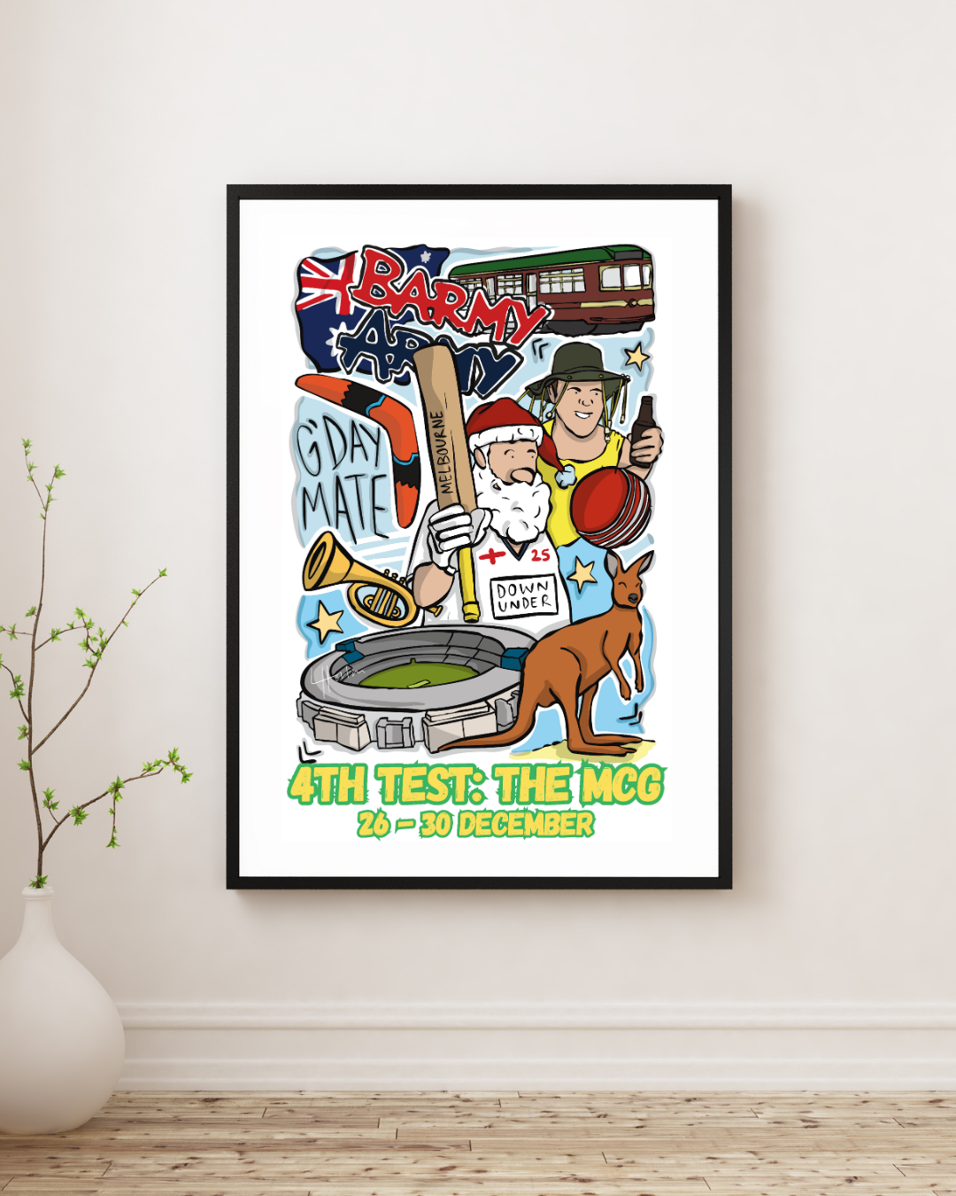 Barmy Army x Luke Horton Melbourne Print