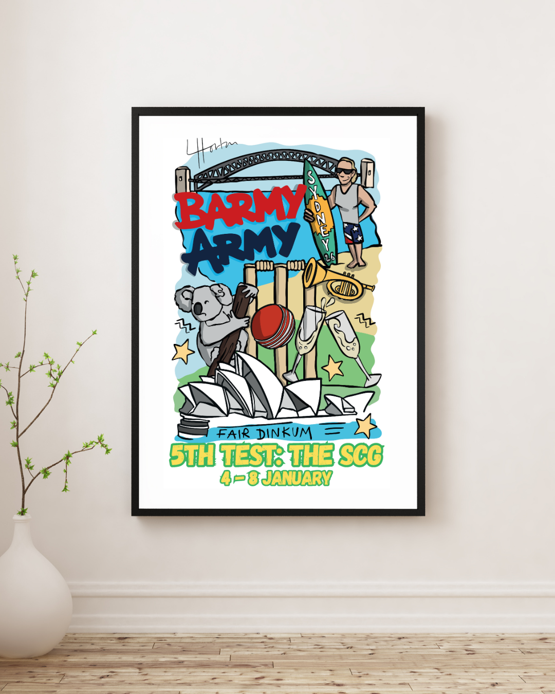 Barmy Army x Luke Horton Sydney Print