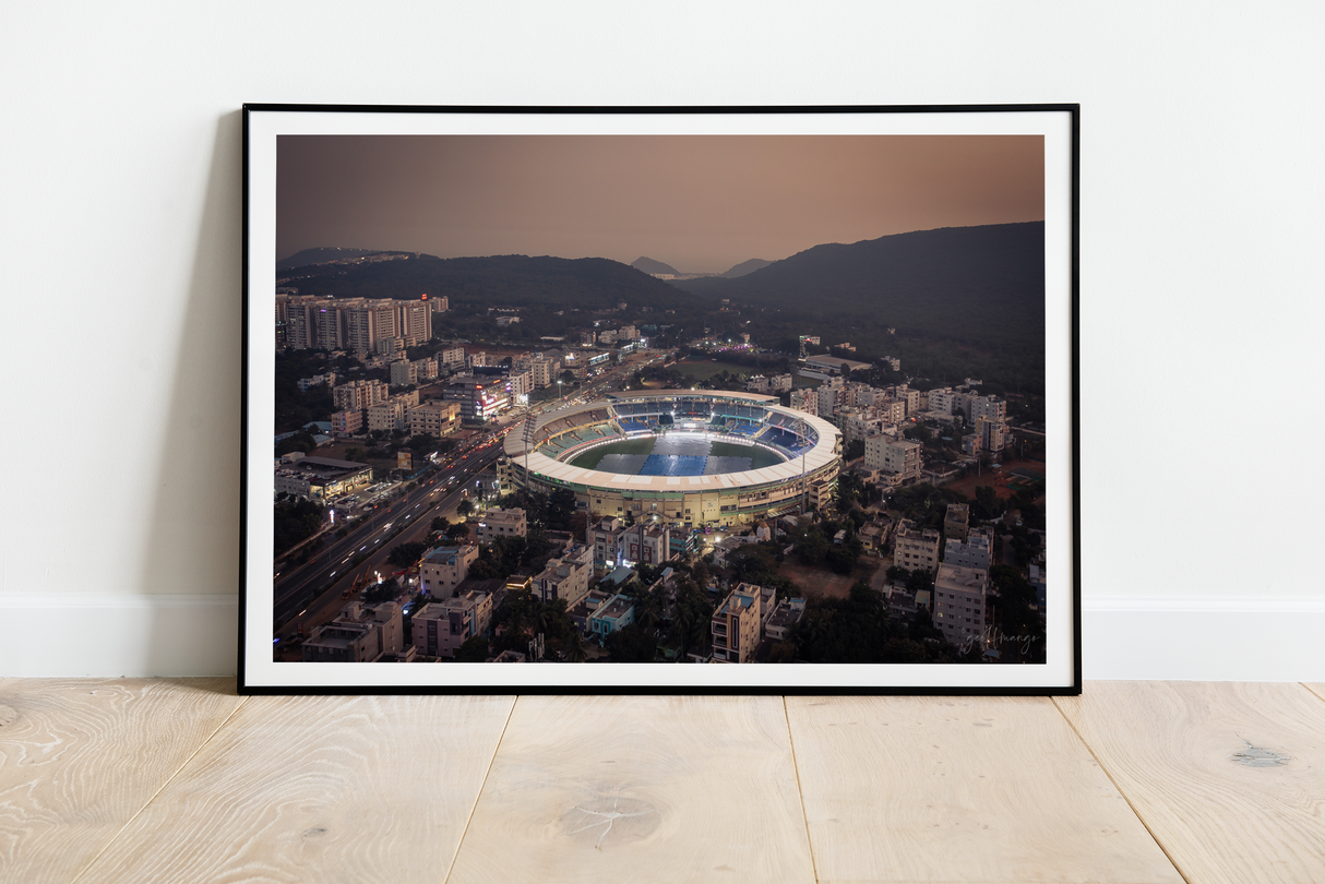 Stadium Print - Vizag At Night