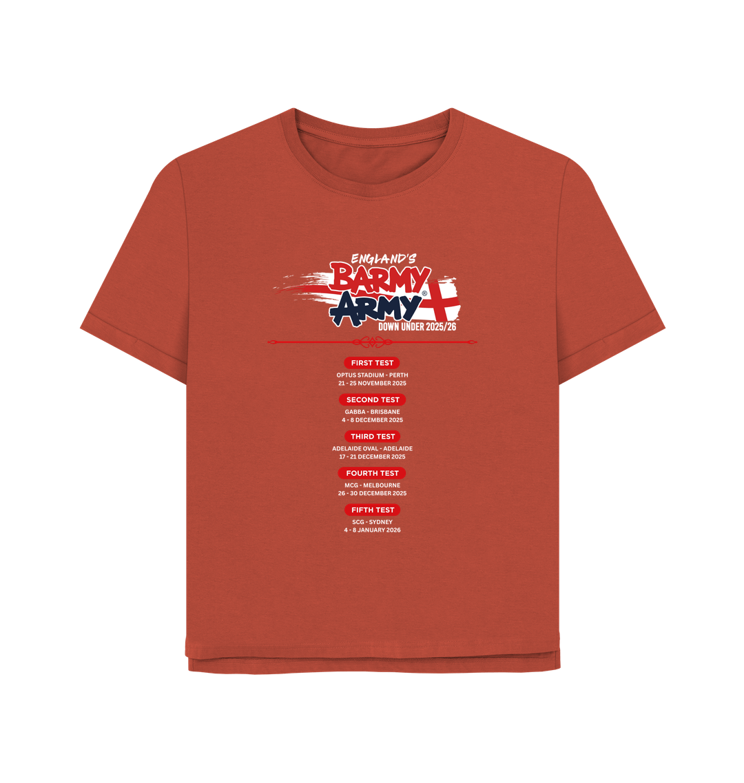 Barmy Army Down Under Fixtures 25/26 - Ladies