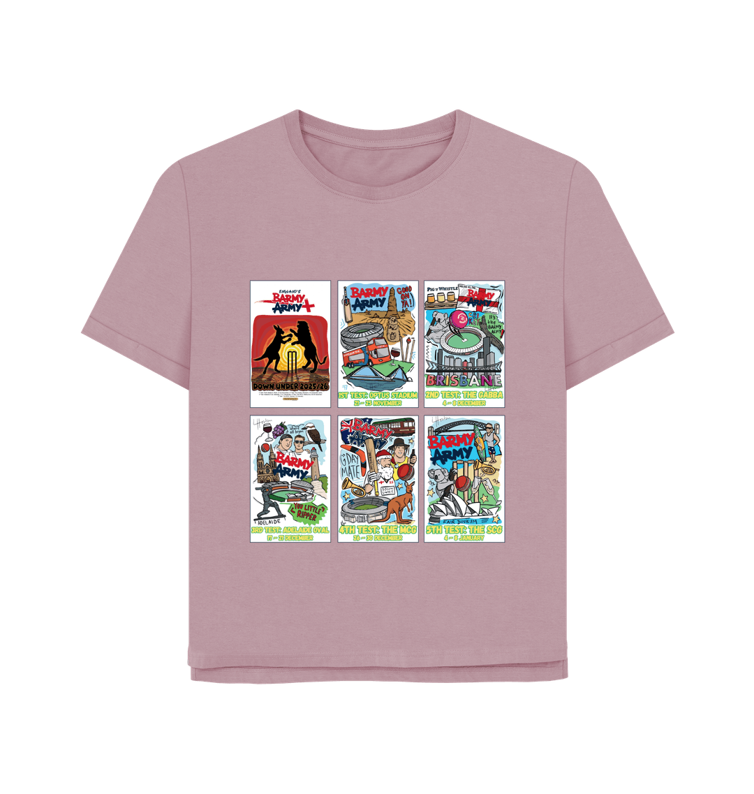 Barmy Army Tour Poster Tee - Ladies