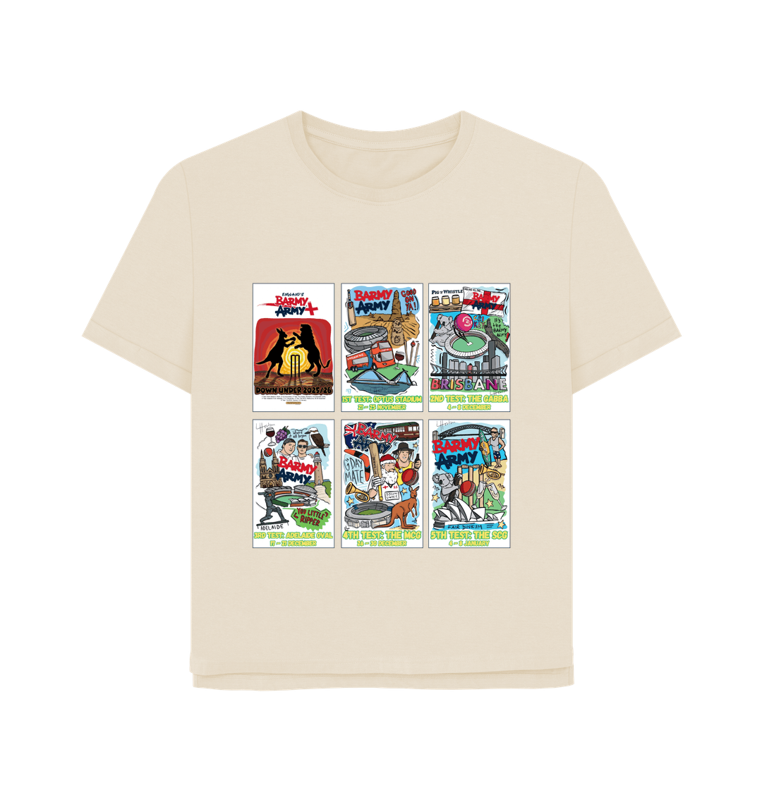 Barmy Army Tour Poster Tee - Ladies