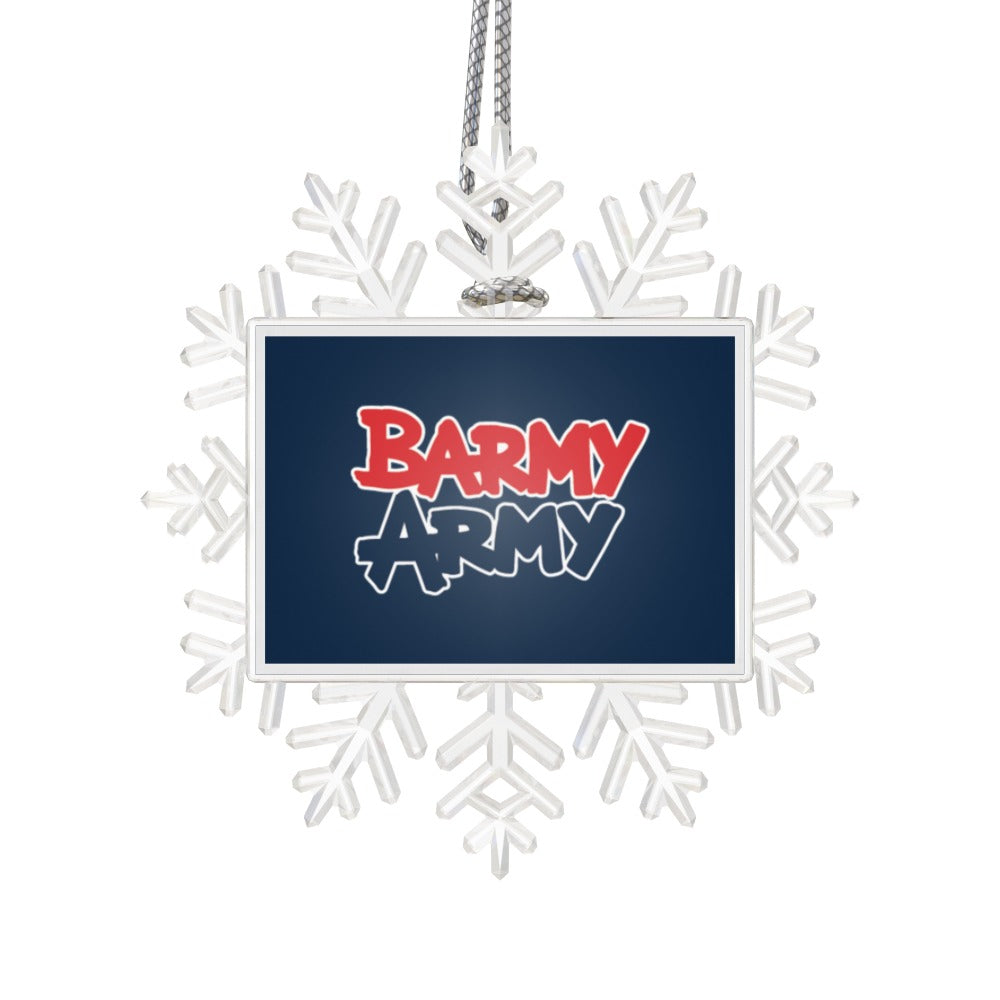 Barmy Army Hanging Snowflake