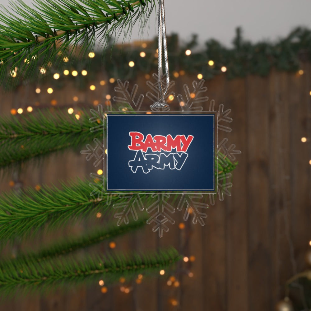 Barmy Army Hanging Snowflake