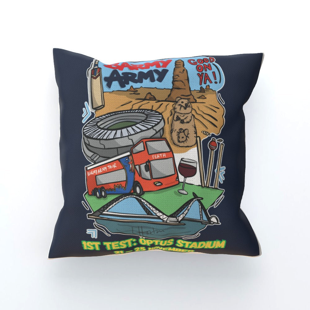 Barmy Army x Luke Horton Perth Scatter Cushion 45x45cm