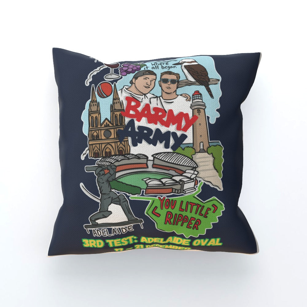 Barmy Army x Luke Horton Adelaide Scatter Cushion 45x45cm