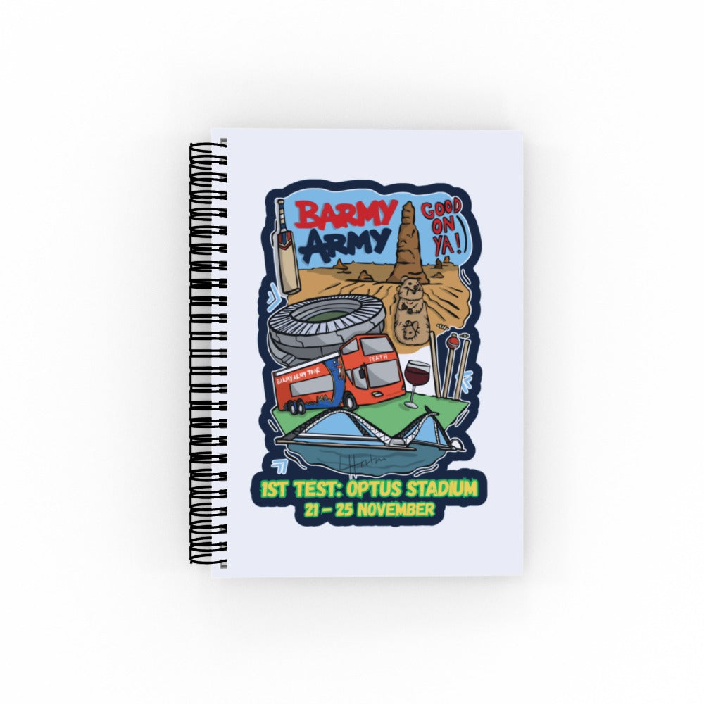 Barmy Army x Luke Horton Perth Notebook