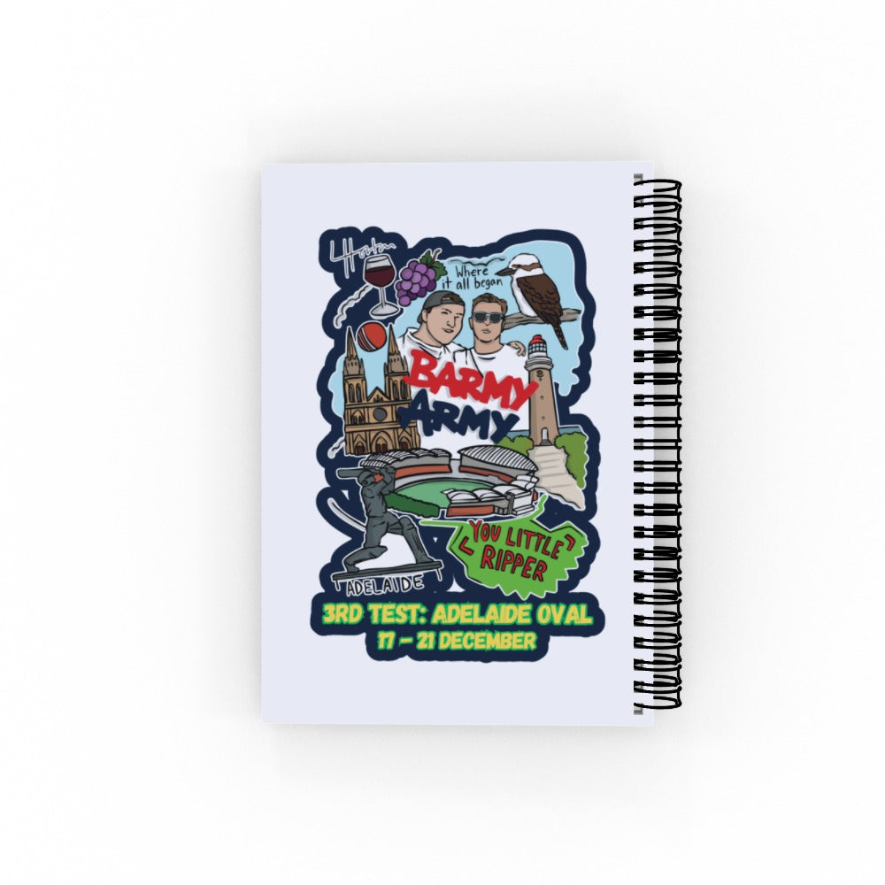 Barmy Army x Luke Horton Adelaide Notebook