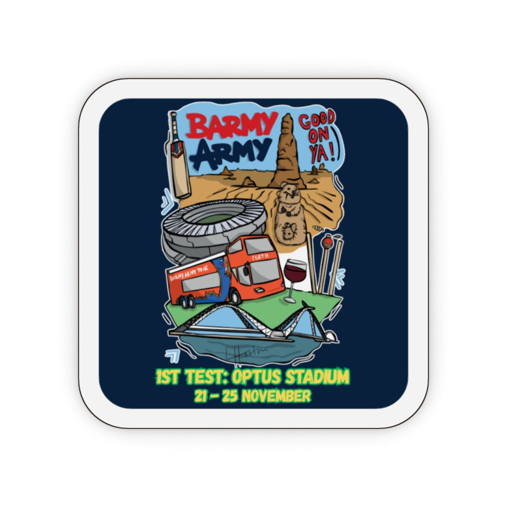 Barmy Army x Luke Horton Perth Coaster