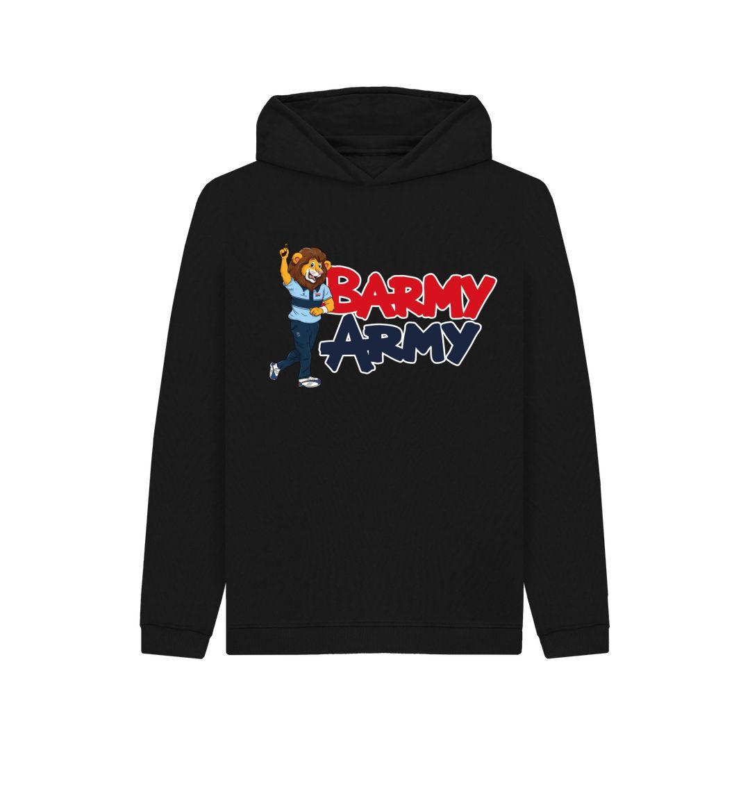 Black Barmy Army Mascot Send Off Hoody - Juniors