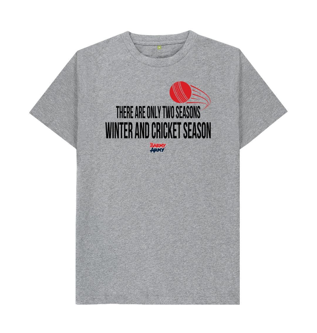 Athletic Grey Barmy Army Two Seasons Slogan Tee - Men's