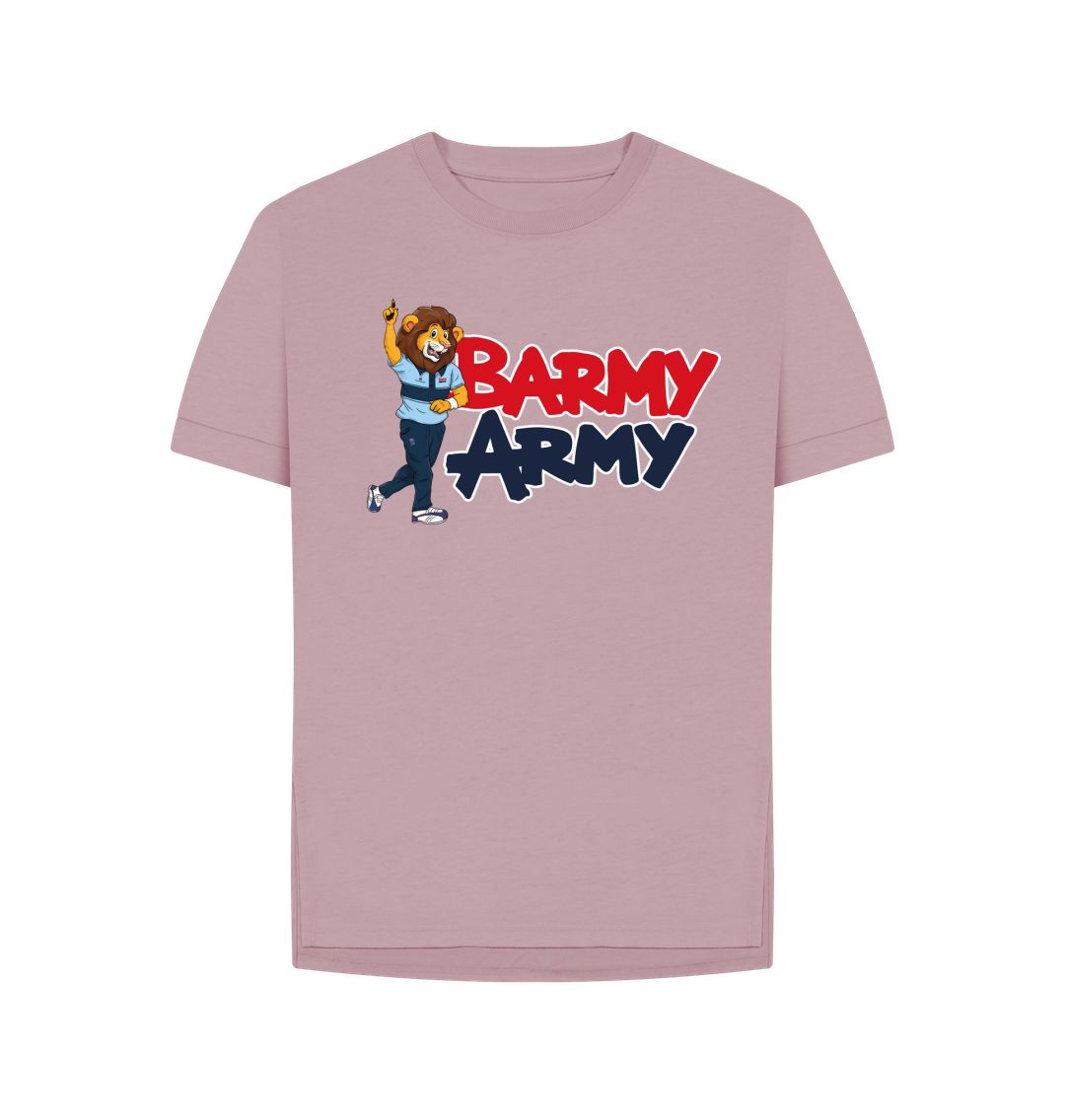 Mauve Barmy Army Mascot Send Off Tee - Ladies