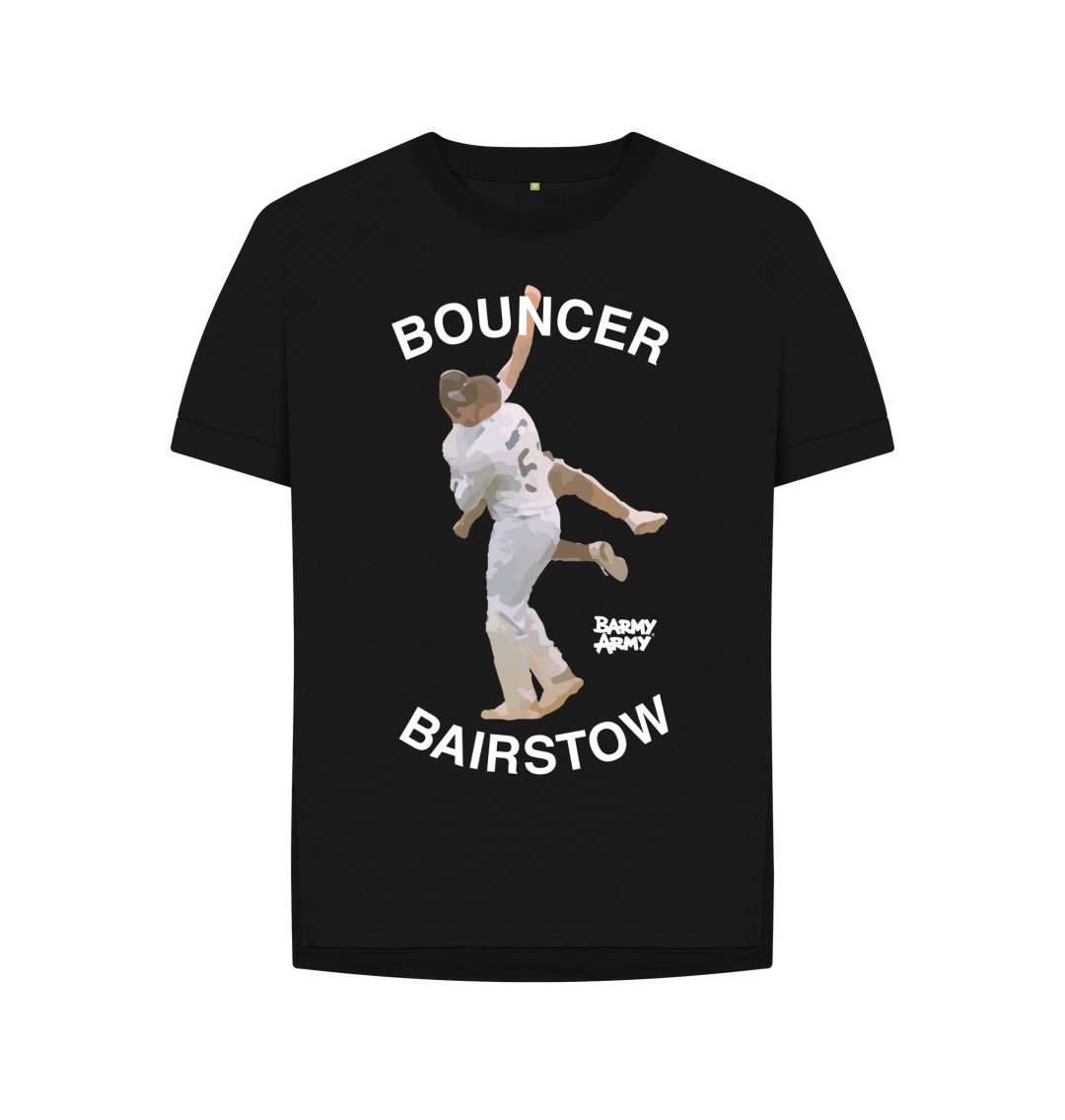 Black Barmy Army Bouncer Bairstow Relaxed Fit Ladies Tee