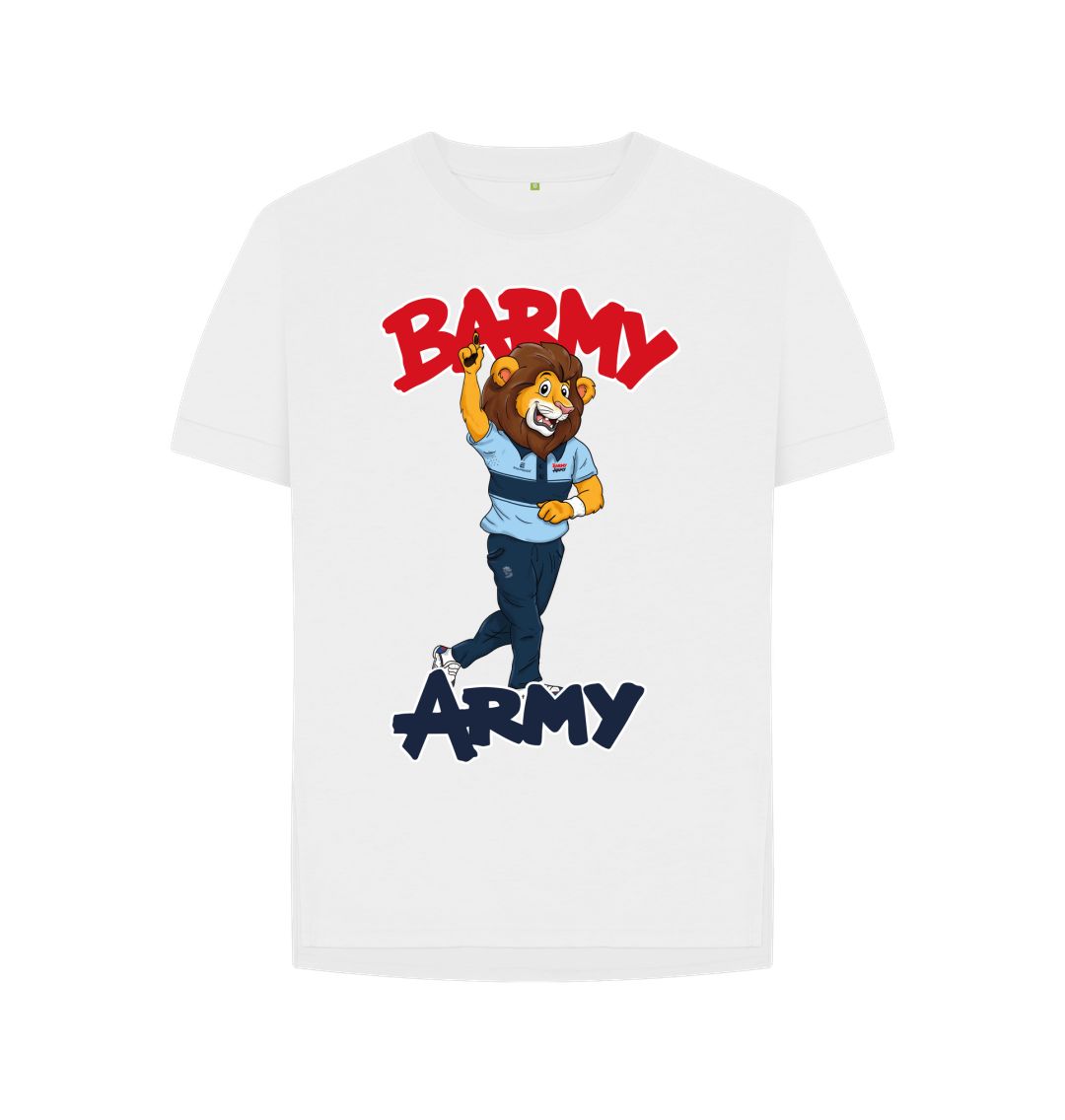 White Barmy Army Mascot Send Off Tees - Ladies