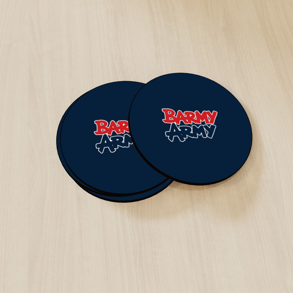 Barmy Army Coaster - Set of 4 Navy