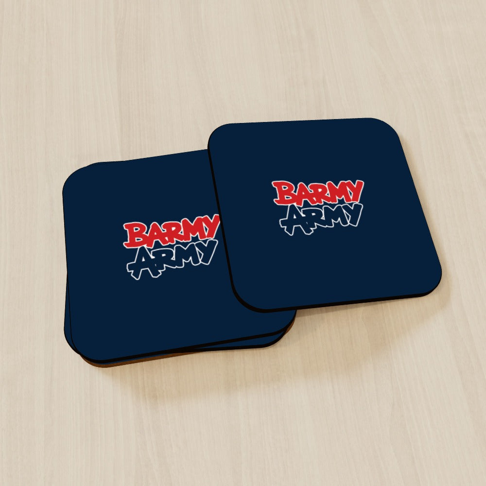 Barmy Army Coaster - Set of 4 Navy