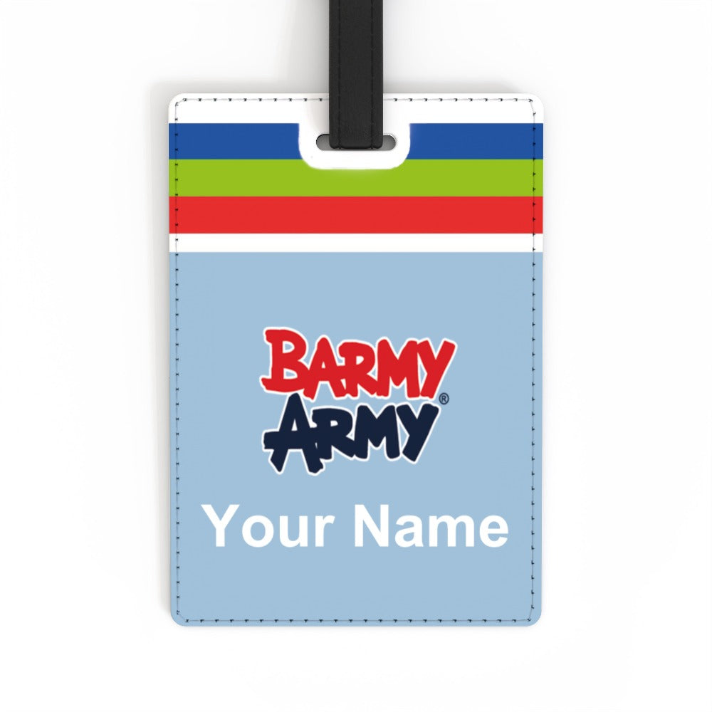 Barmy Army Retro Luggage Tag - Personalised