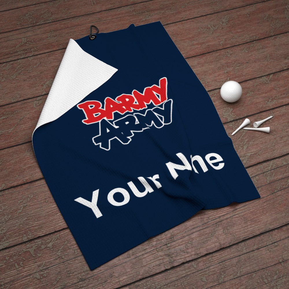 Barmy Army Golf Towel - Personalised