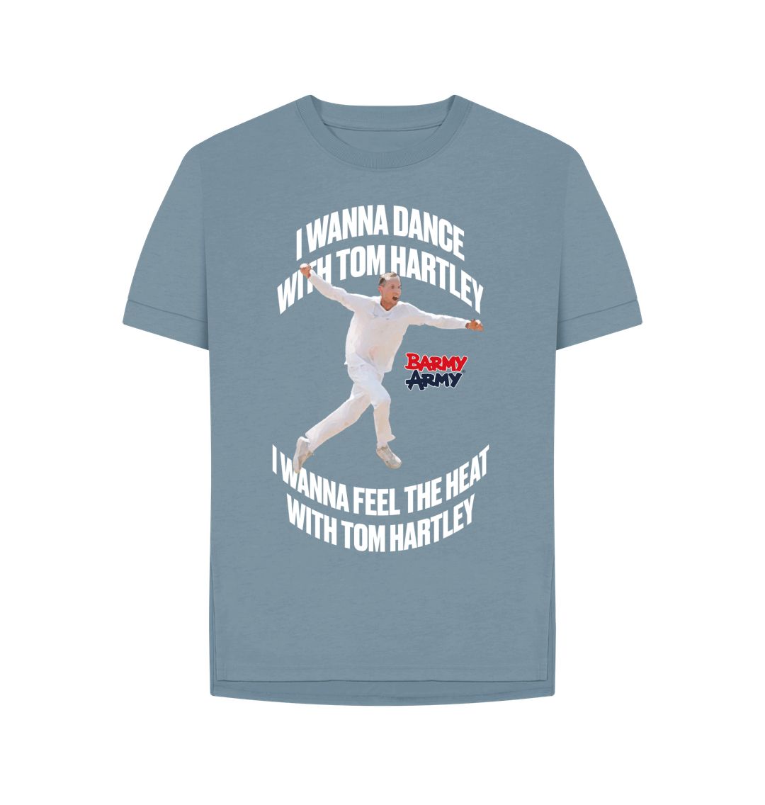 Stone Blue Barmy Army Tom Hartley Relaxed Fit Tee - Ladies