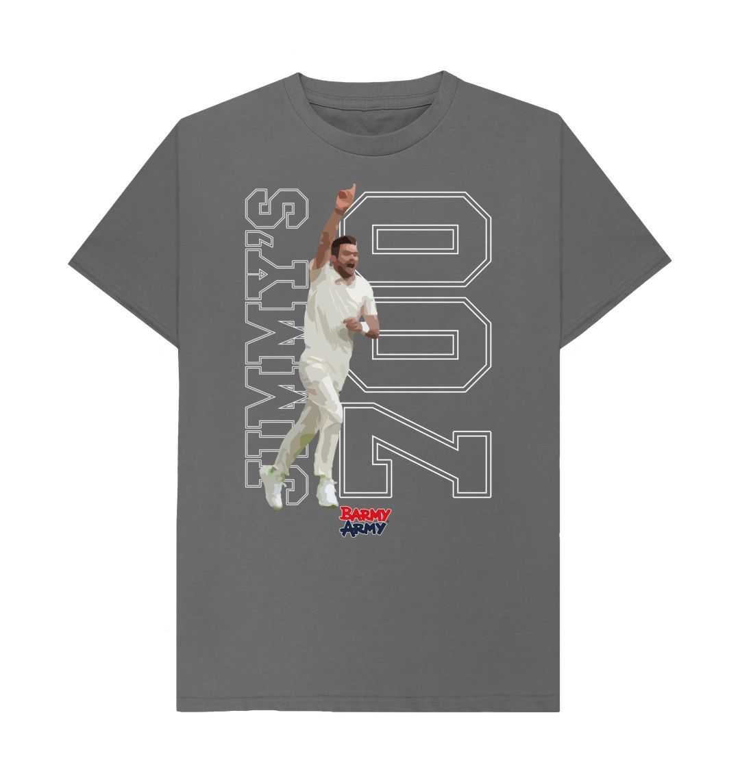 Slate Grey Barmy Army Jimmy 700 Tee - Men's