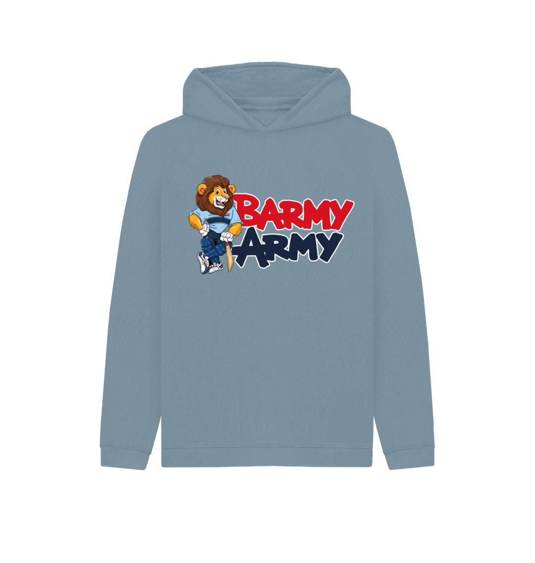 Stone Blue Barmy Army Mascot Hoddy - Juniors