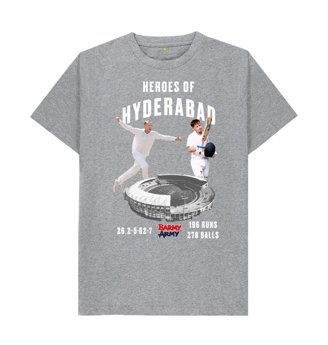 Athletic Grey Barmy Army Heroes of Hyderabad Tee - Men's