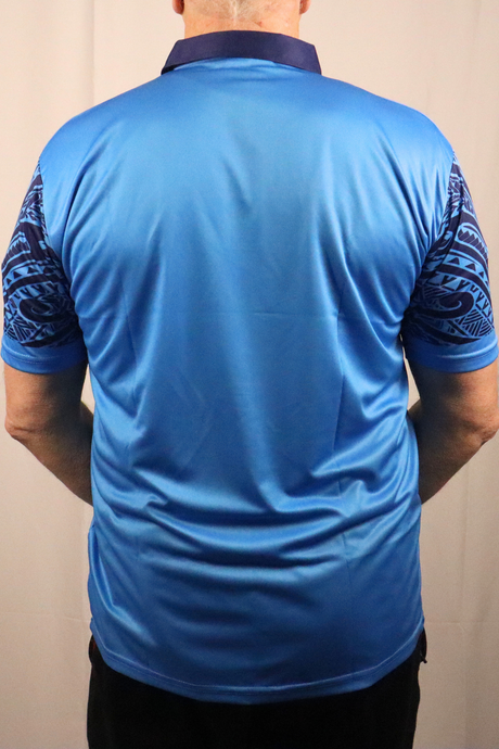 Navy Blue Tribal Cricket Shirt