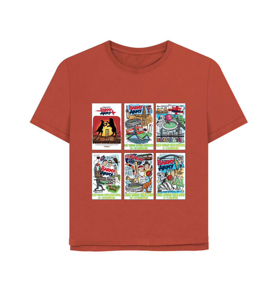 Barmy Army Tour Poster Tee - Ladies