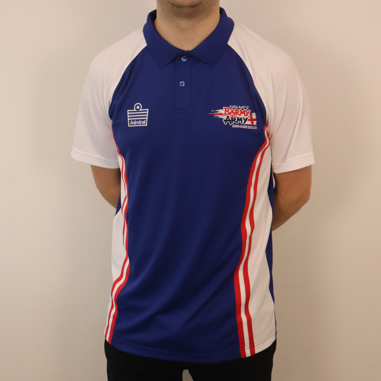 Pre-Order: Retro Red/Navy/White Polo