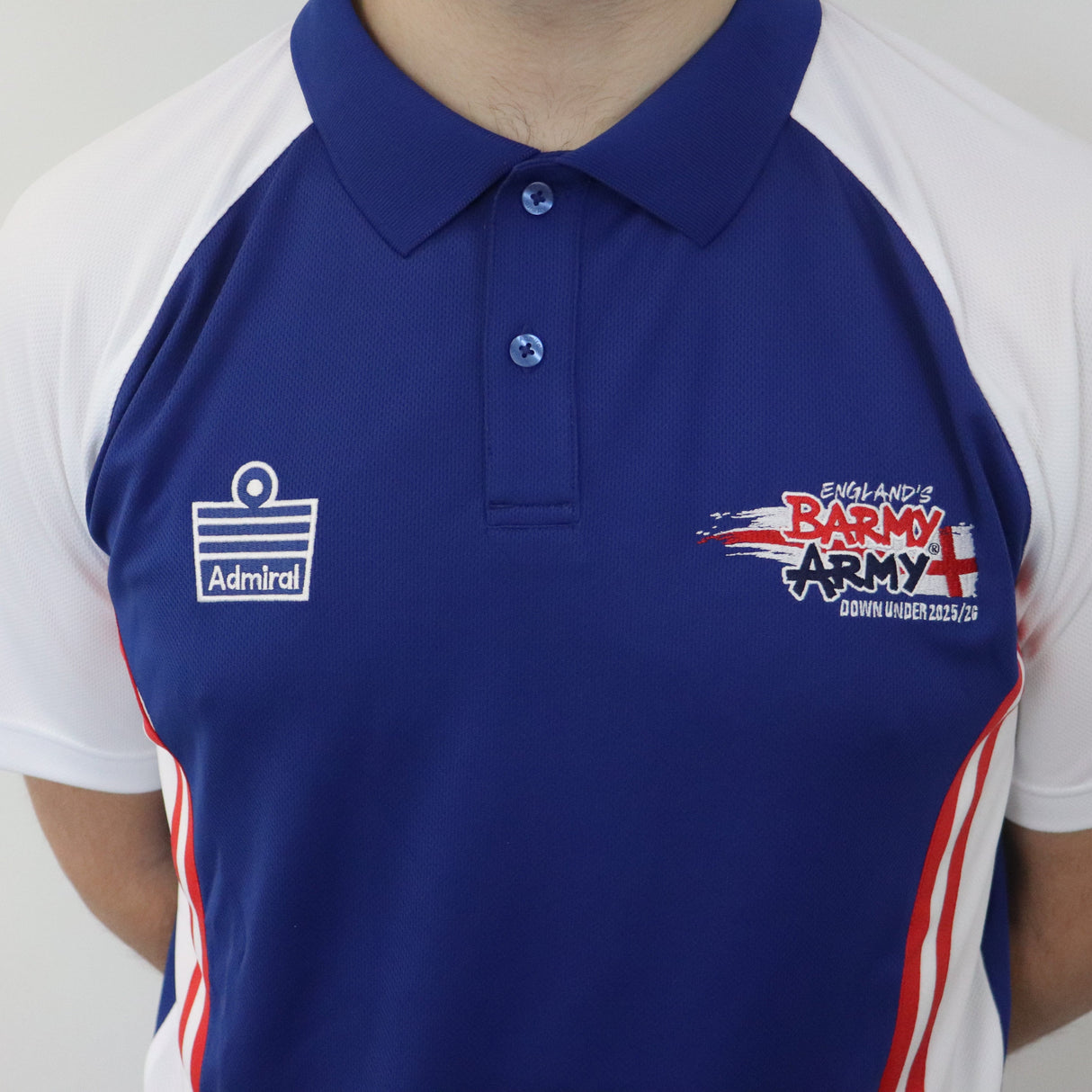 Pre-Order: Retro Red/Navy/White Polo