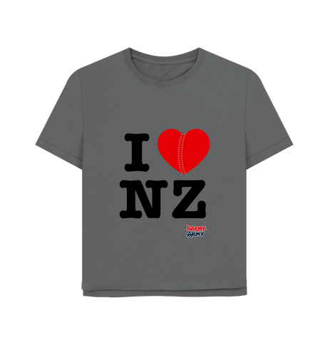 Slate Grey Barmy Army NZ Tee - Ladies