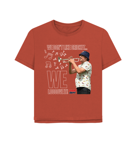 Rust Barmy Army WI Trumpet Tee - Ladies