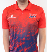 Barmy Army Cricket Shirt - Red/Navy