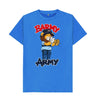 Bright Blue Barmy Army Trumpet Mascot Tees - Men's