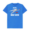 Bright Blue Barmy Army Great Catch Slogan Tee - Men's