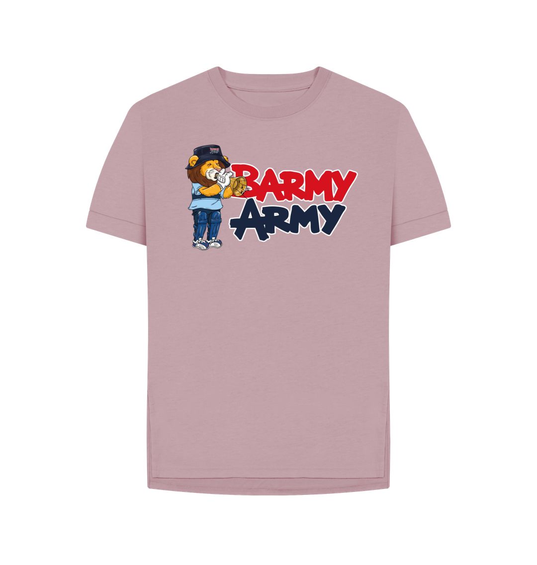 Mauve Barmy Army Trumpet Mascot Tee - Ladies