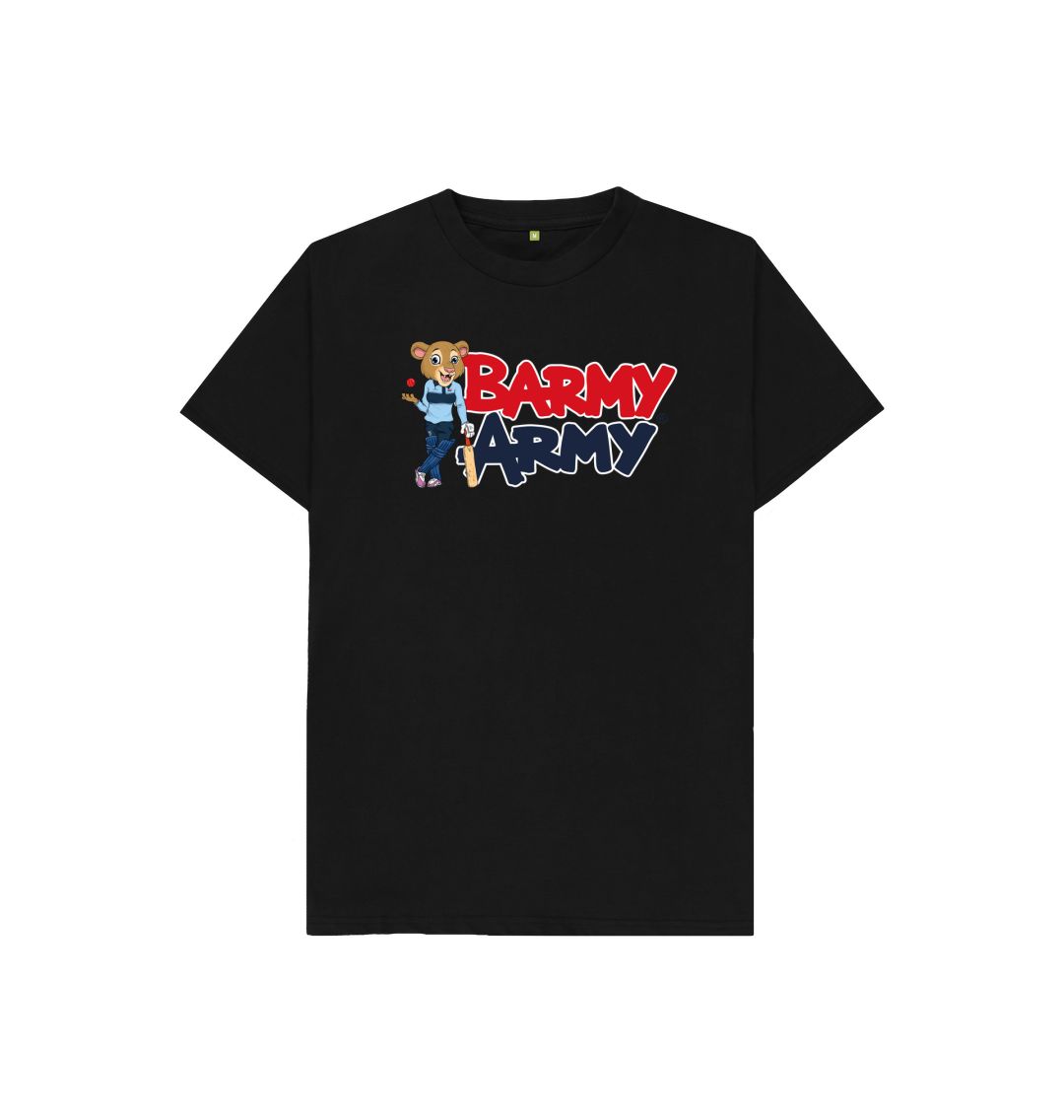 Black Barmy Army Mascot Pose Tee - Juniors