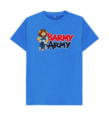 Bright Blue Barmy Army Mascot Tee -Men's