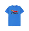 Bright Blue Barmy Army Mascot Send Off Tee - Juniors