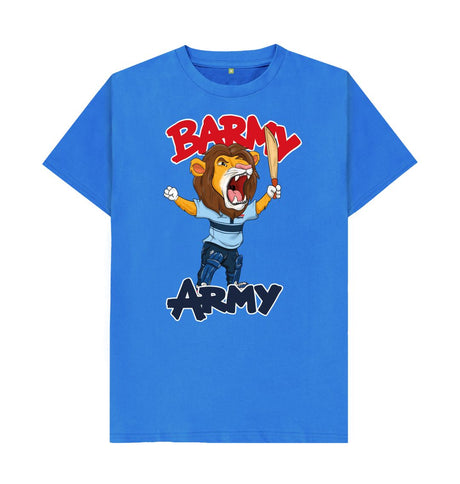 Bright Blue Barmy Army Mascot Ton Up Tees - Men's